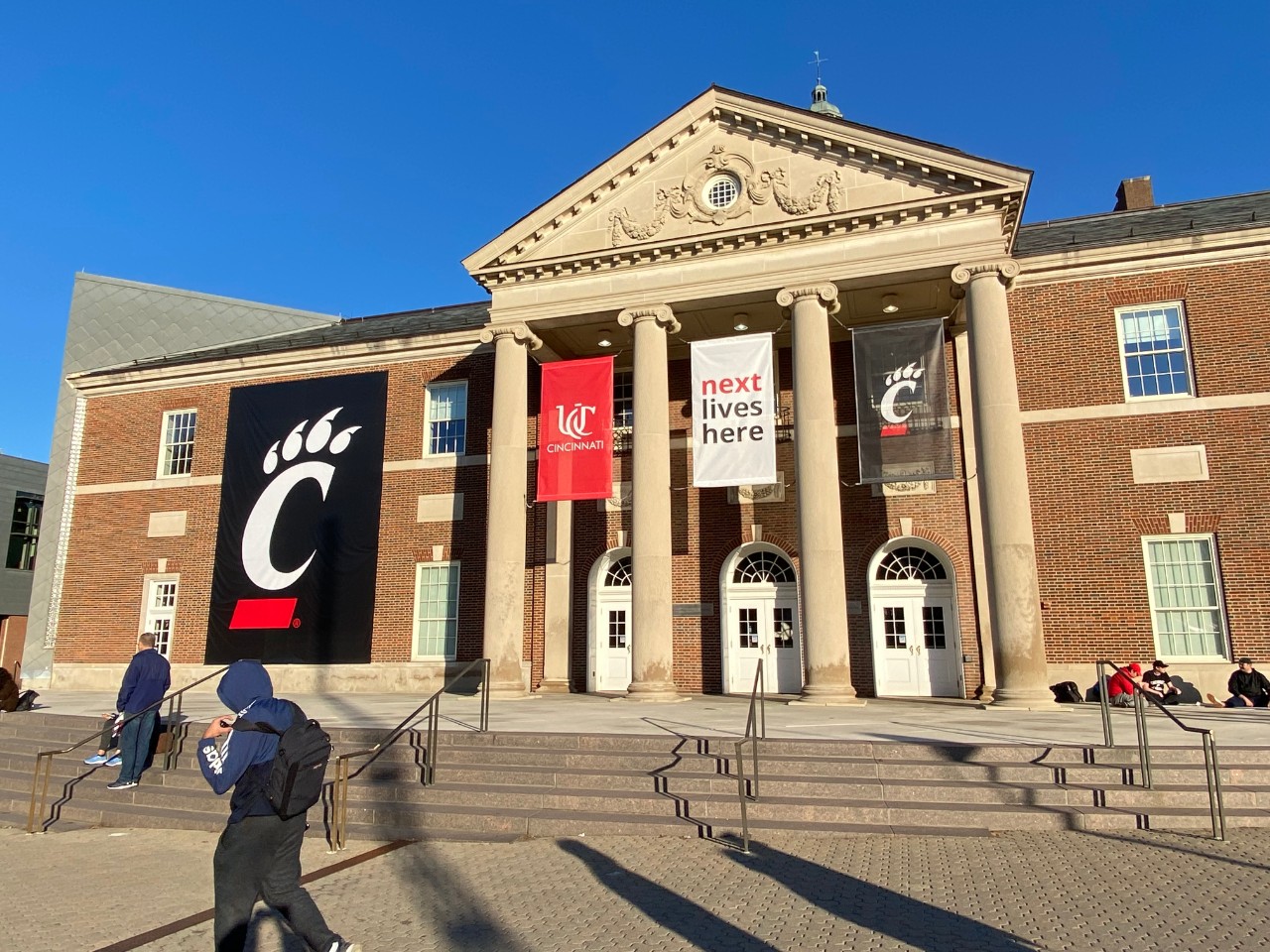 The facade of Tangeman University Center fall 2022