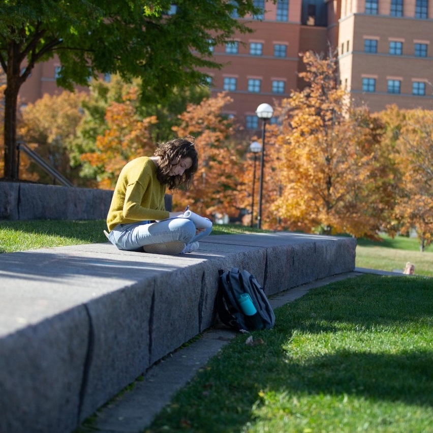 Fall scenes on campus