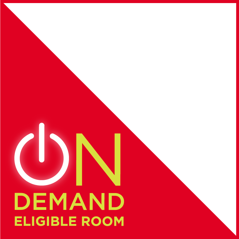 Graphic which says On Demand Eligible Room