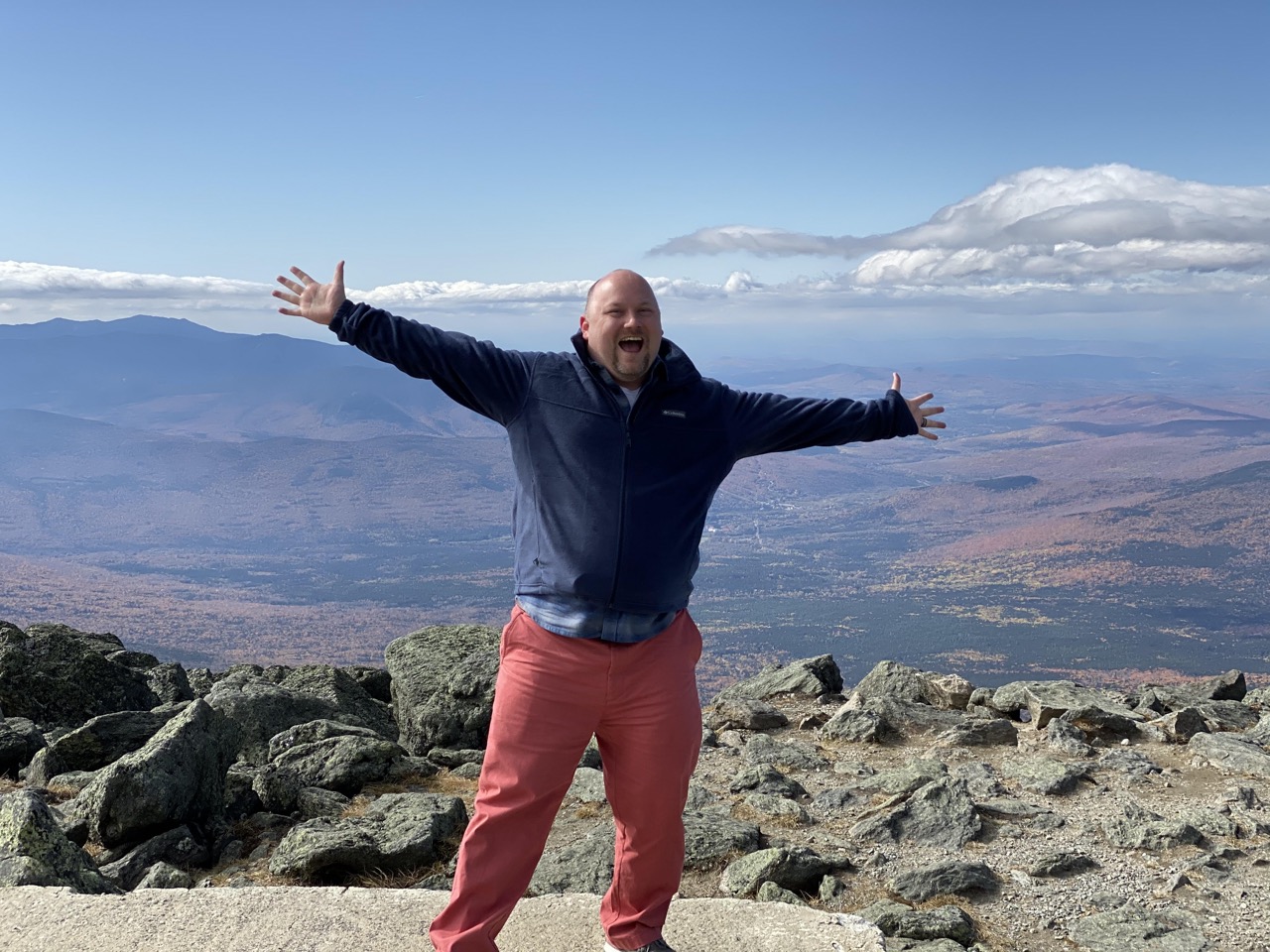 Man posing at Mt. Washington