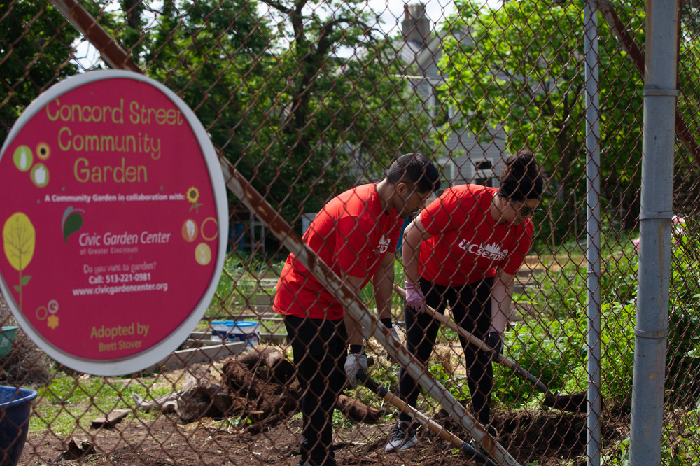 UC staff and faculty volunteer at local garden