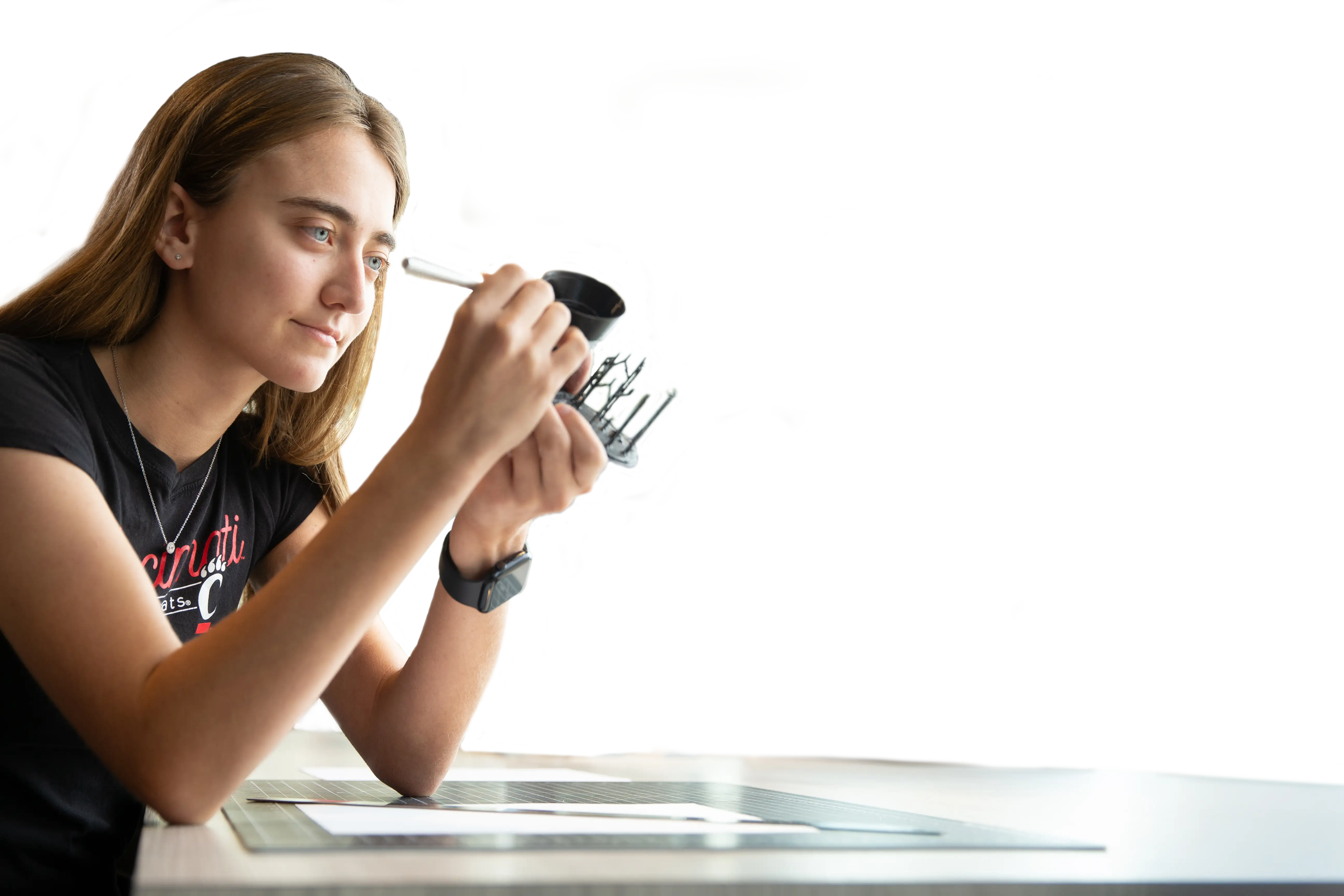 A University of Cincinnati builds a 3D printed model