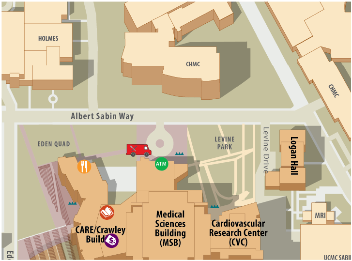 Map of the Locations of the Various food truck locations listed in the form below