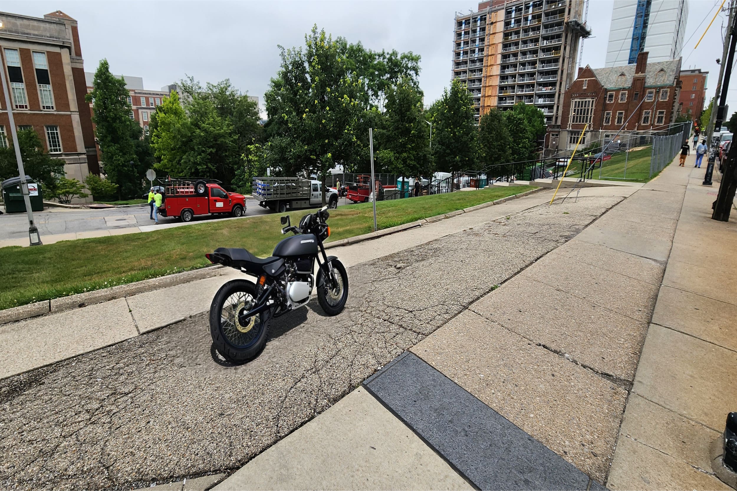 Calhoun St Motorcycle Area