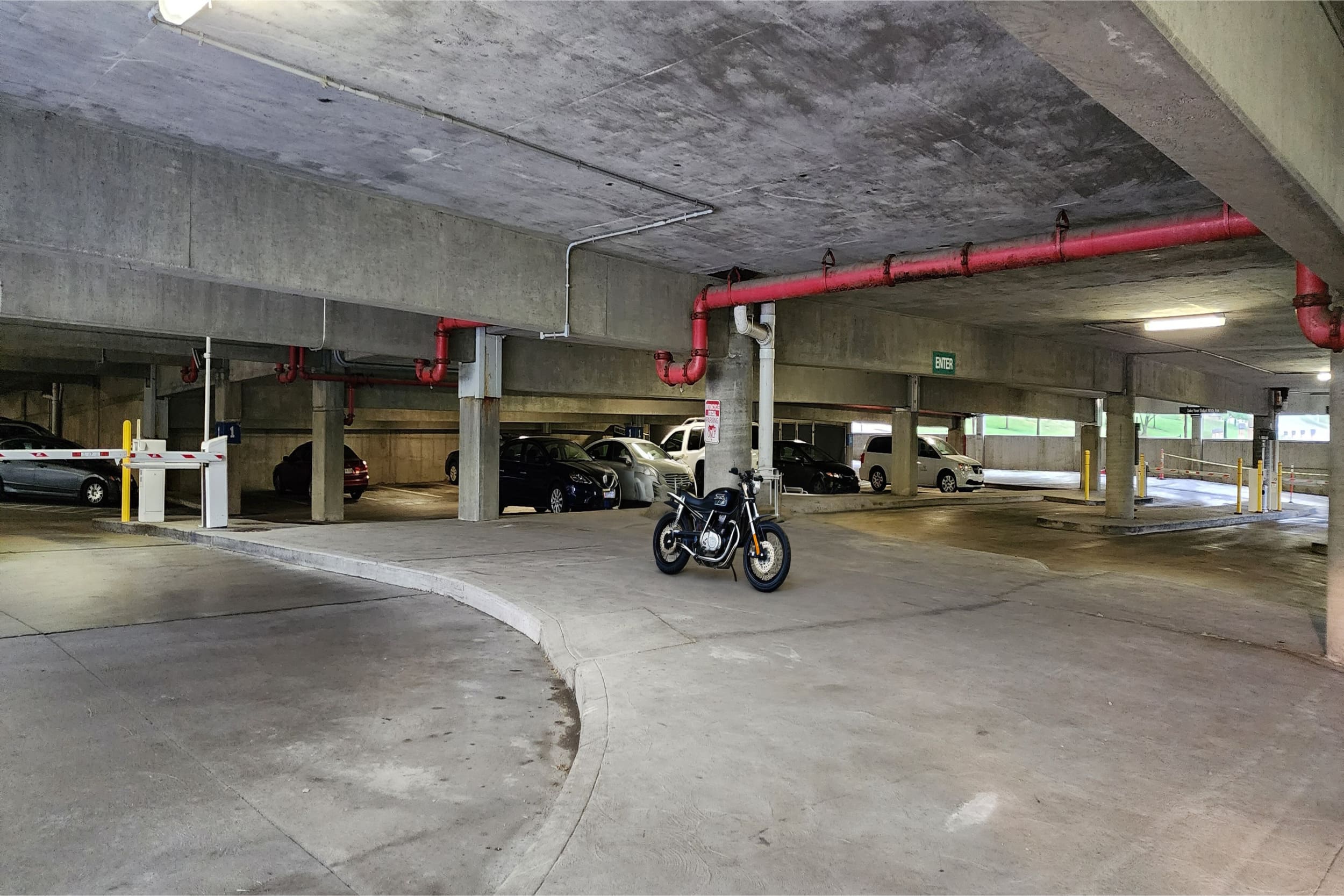 Entrance to Campus Green Garage.