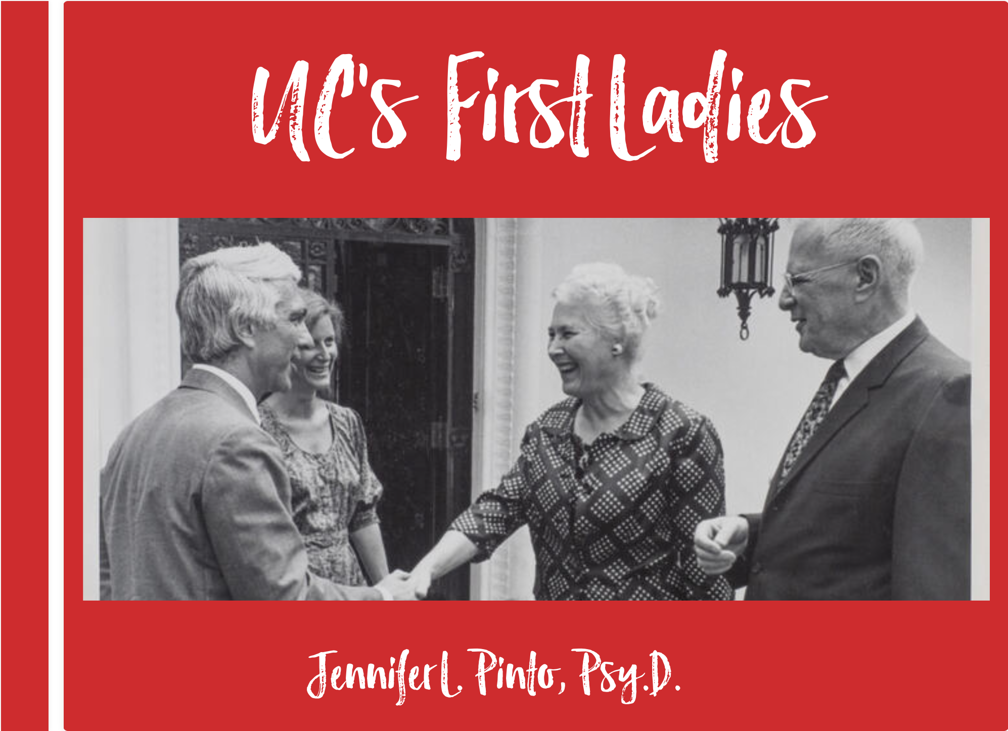 the cover to UC First Ladies by Jennifer L. Pinto, Psy.D.