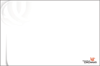 Image of blank template page with gray gradient UC branding at left and UC logo bottom right