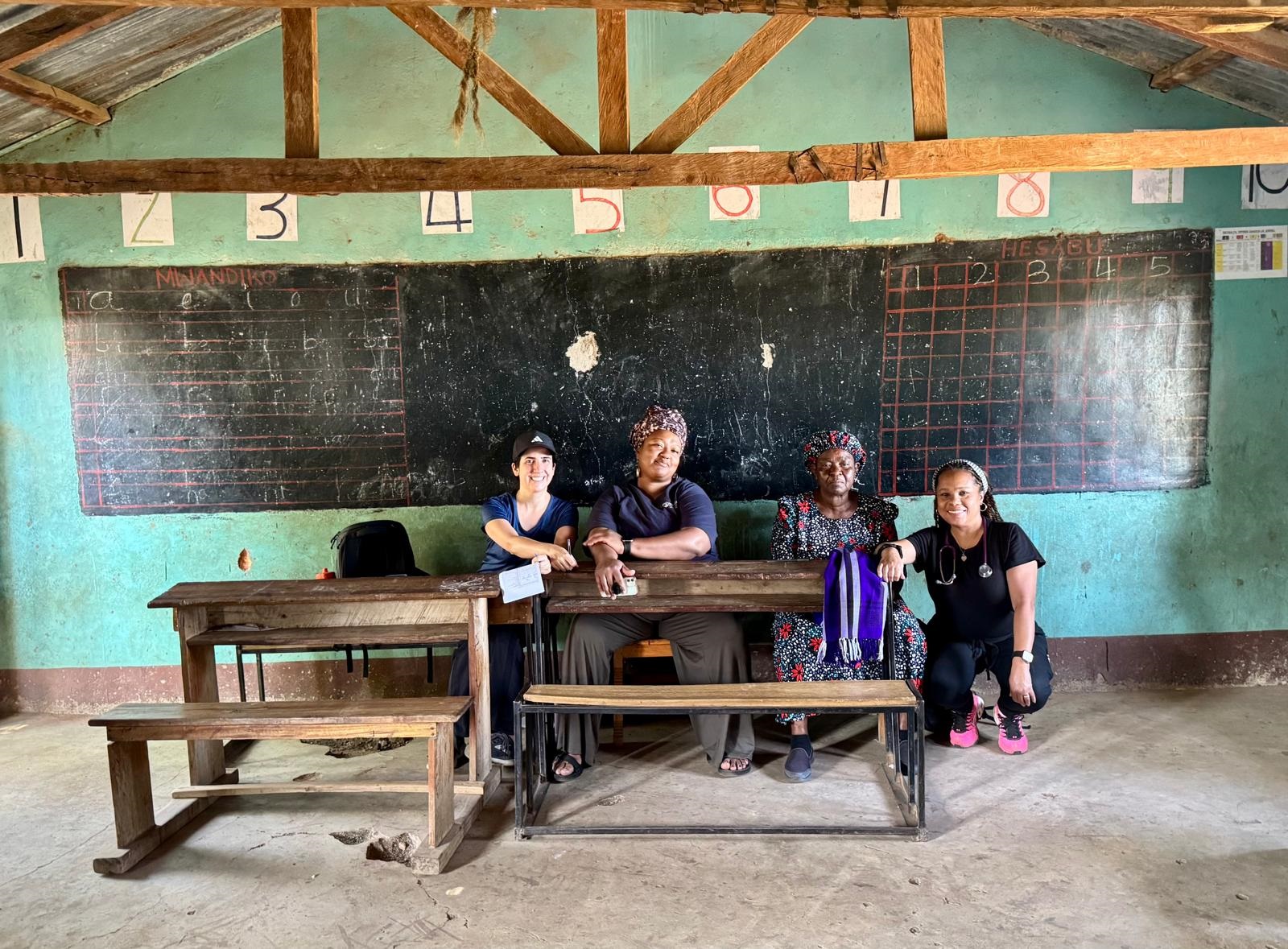 UC College of Medicine student, Keisha Easley (2nd from left) helps coordinate all UC delegations with Village Life. Photo/Village Life