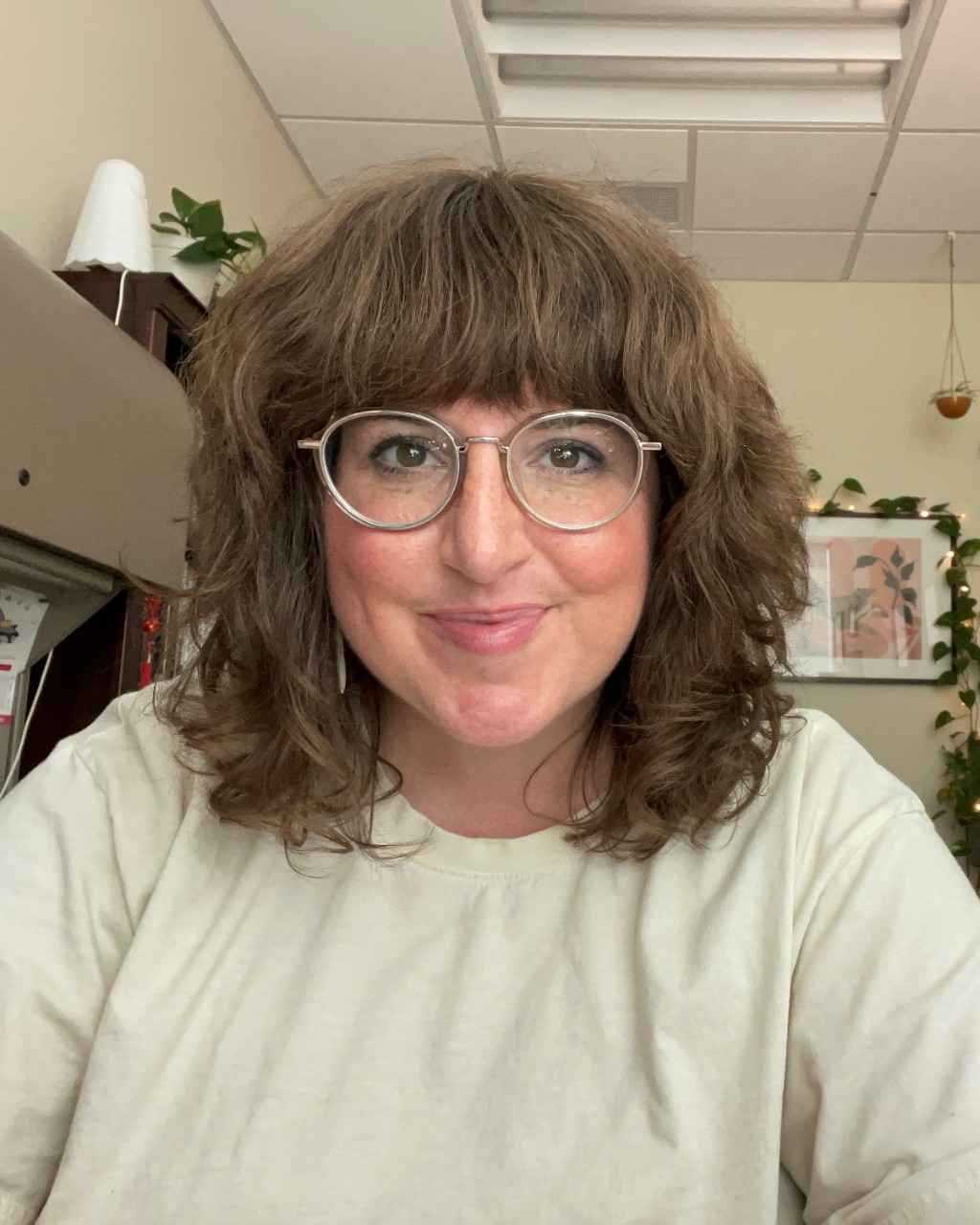 Keysha sits in her office