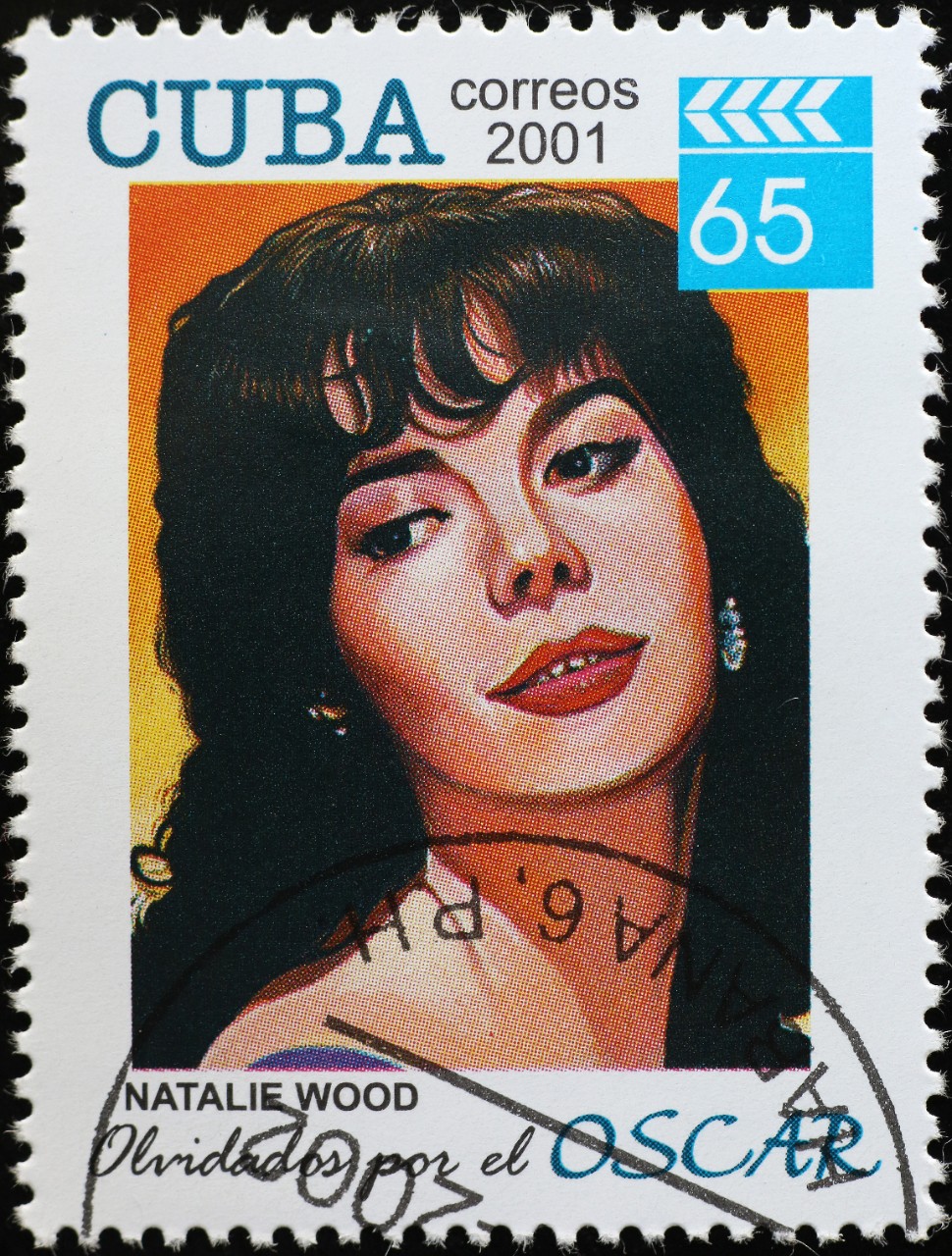 Natalie Wood on cuban postage stamp