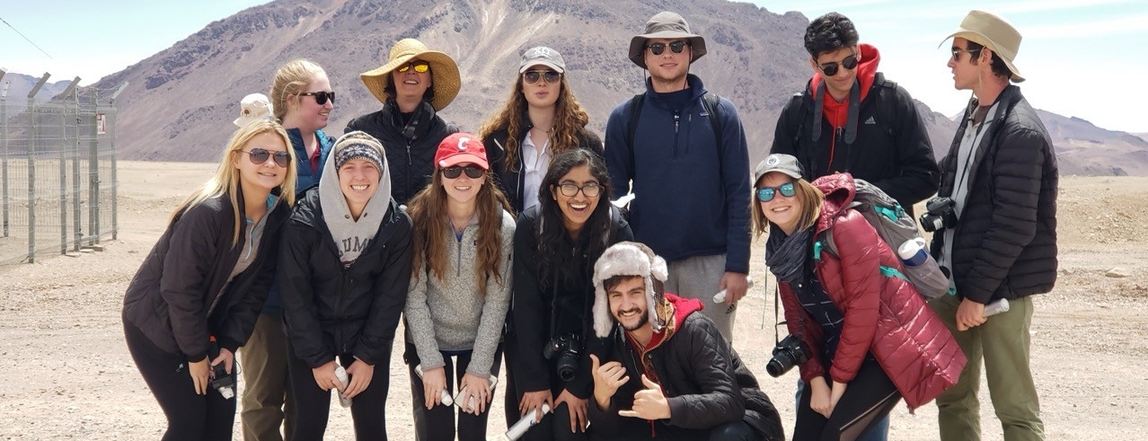 Students in Chilean desert