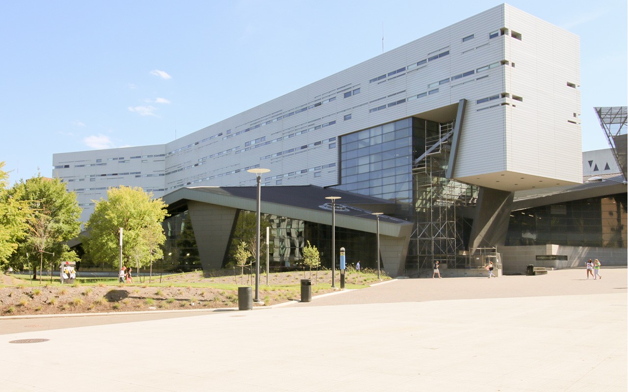 Exterior of Campus Recreation Center Hall.
