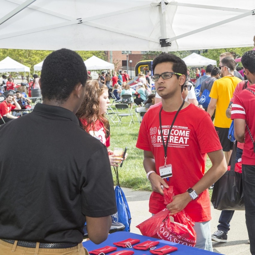 Bearcats Block Party on McMicken Commons, part of Welcome Week