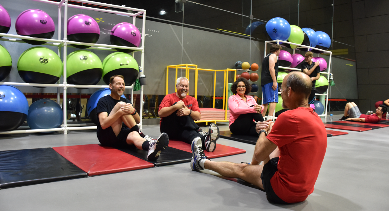 UC employees work out at Campus Recreation
