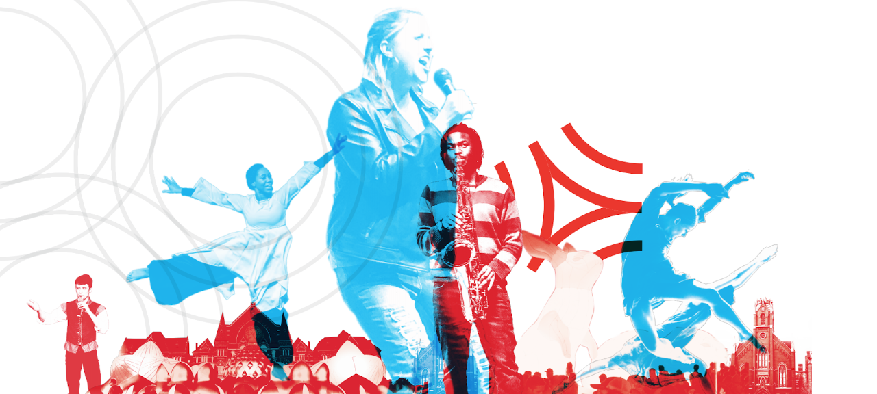 artists in various poses promote ArtsWave