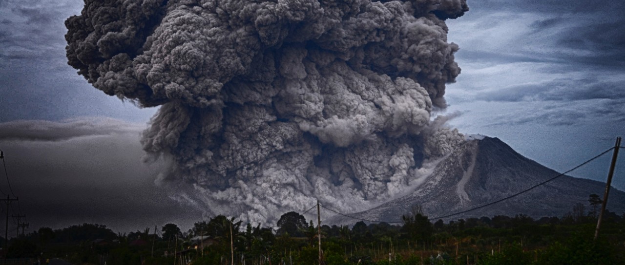 Mount Sinabung erupts in Indonesia.
