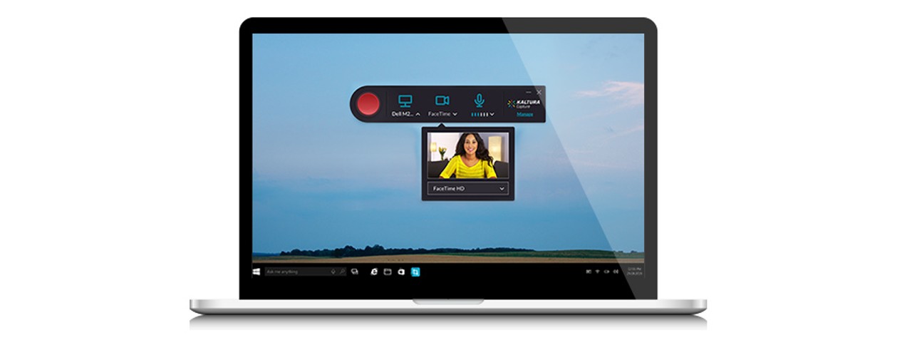 Computer screen showing new Kaltura Capture interface