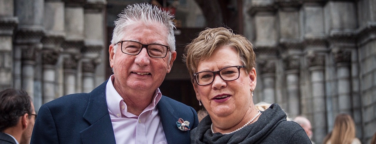 Richard Weiss with his wife Mary Beth 