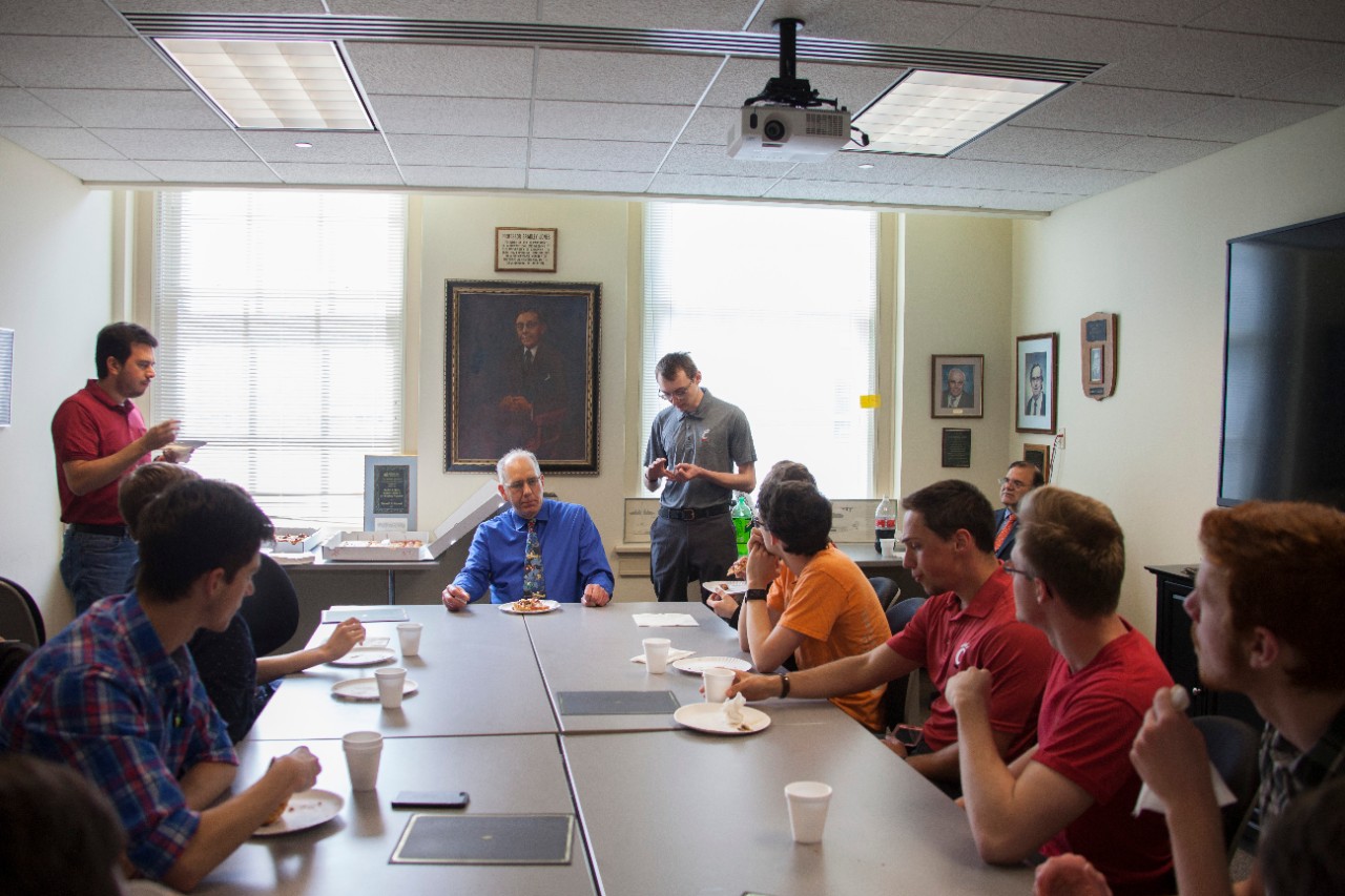 Engineering Award Reception and Pizza party.