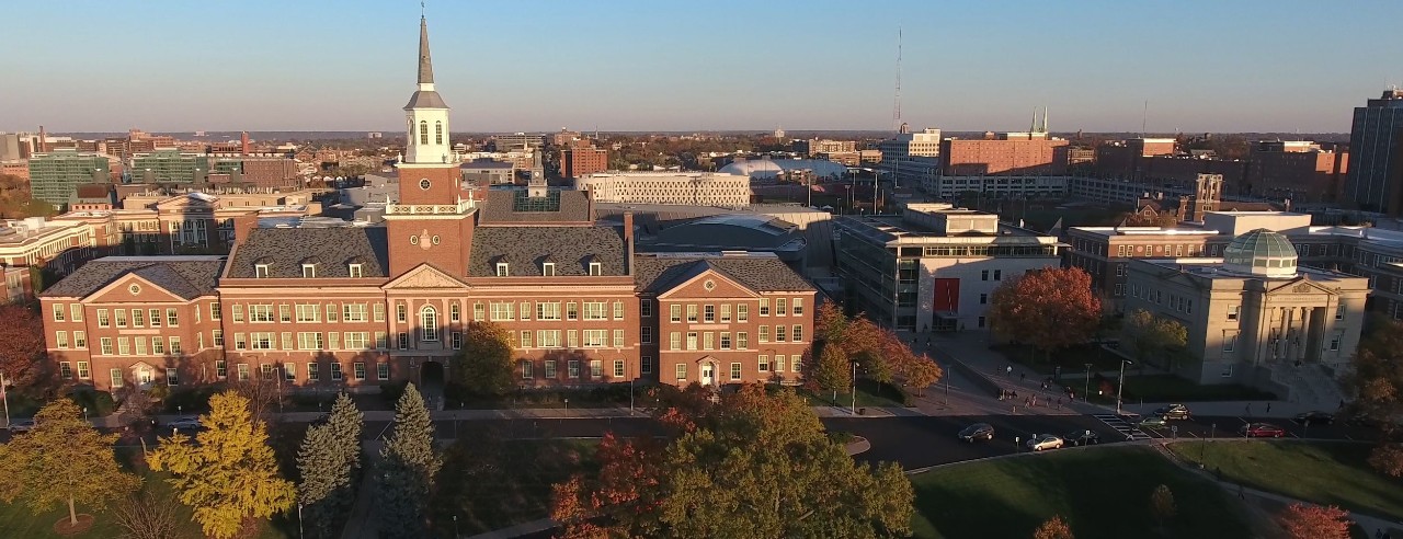 skyline view of UC's Clifton campus
