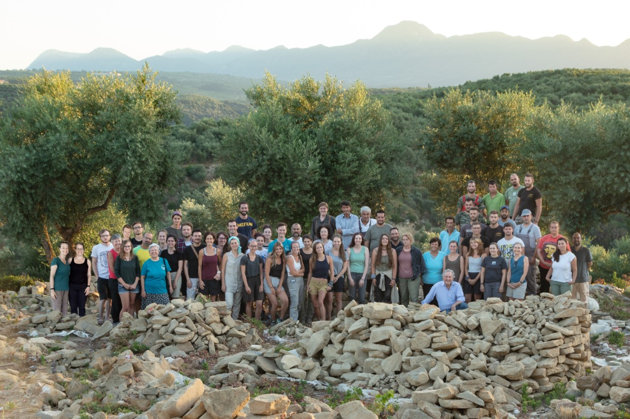 The team from UC's Classics Department on site in Pylos, Greece.