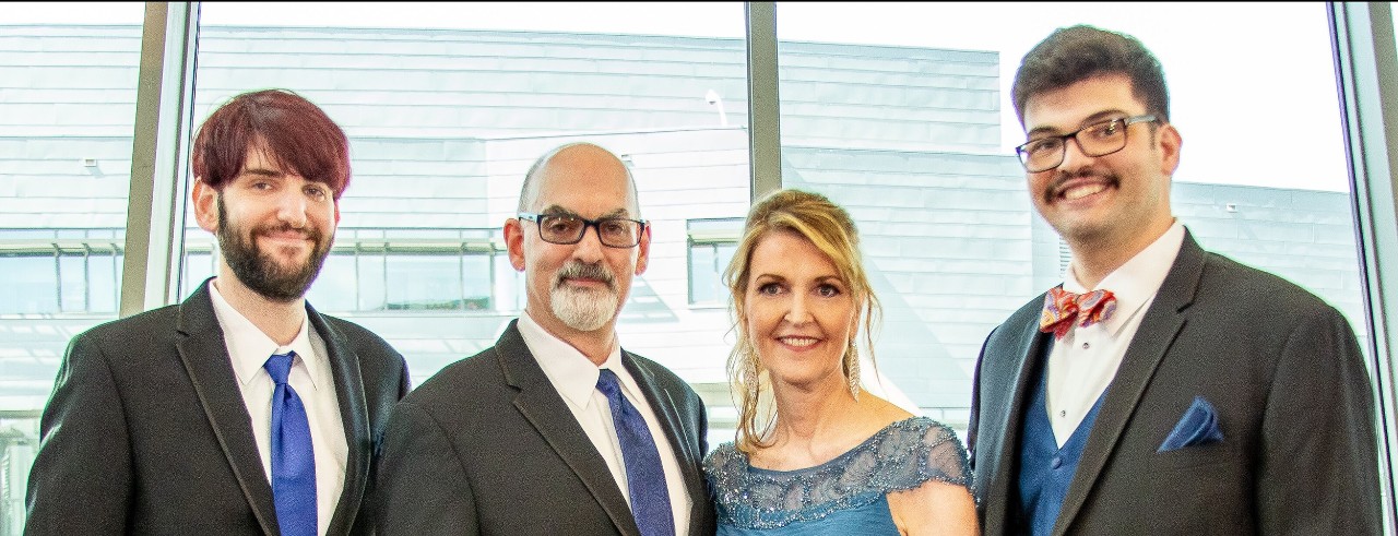 The Mangold-Lenett family celebrated 60 years in business at Casco Manufacturing Solutions in Camp Washington. From left: son Thomas Mangold, Casco marketing manager; parents Michael Mangold and Melissa Mangold, Casco president and owner; and son Samuel Mangold. (Faith George Photo)
