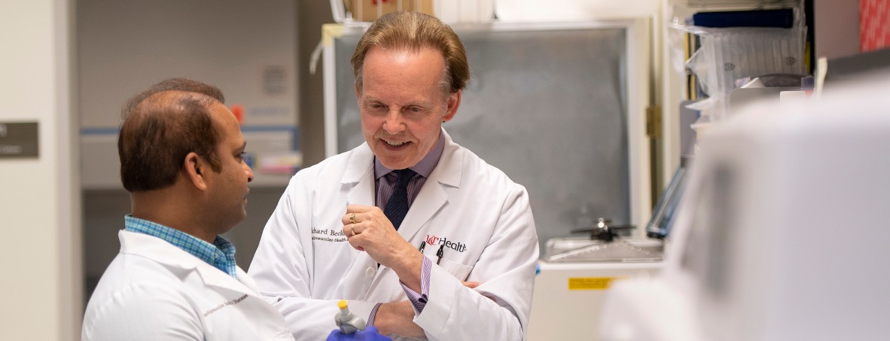 Richard Becker, MD, and colleague