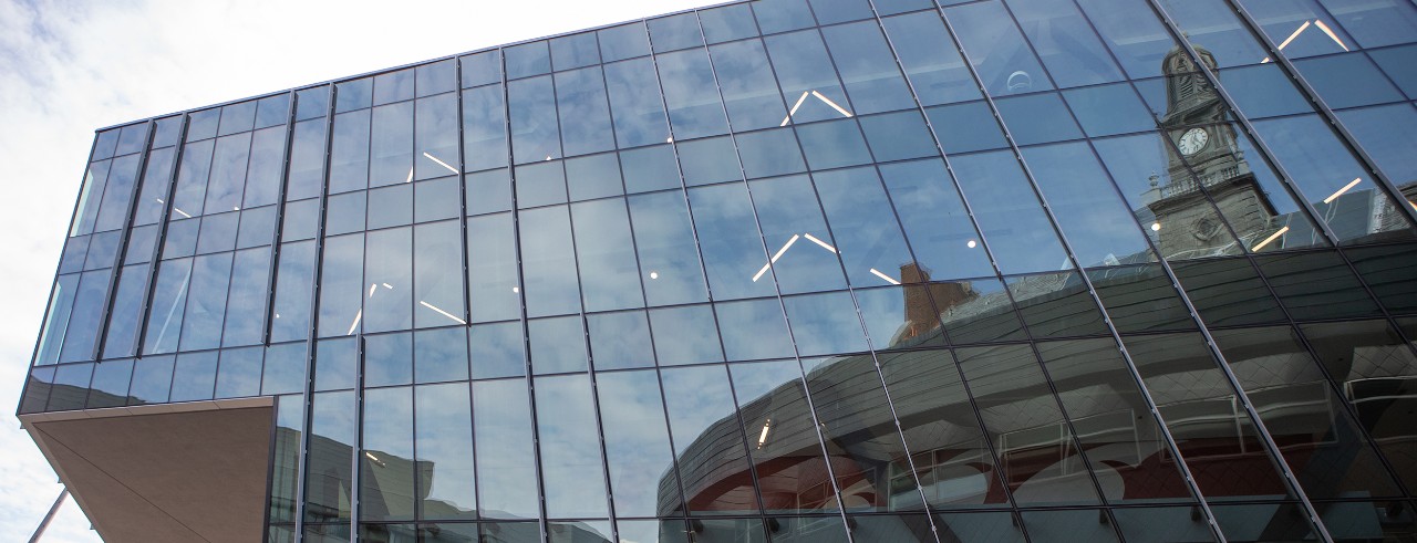 Reflection of Tangeman University Center 