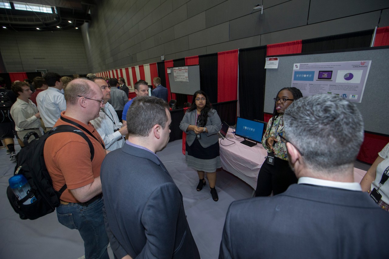 UC Information Technology students showcased their projects during the 2019 IT Expo at the Recreation Center. UC/ Joseph Fuqua II
