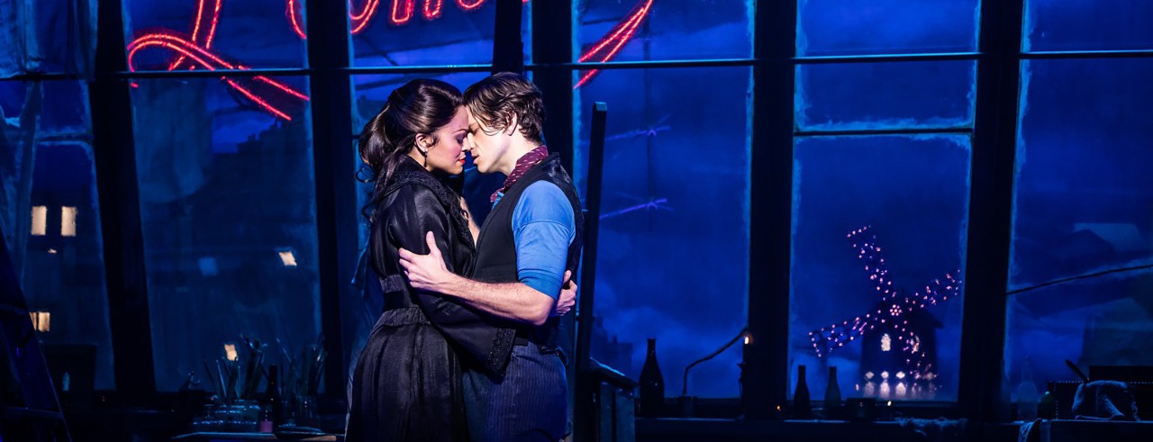 Karen Olivo and Aaron Tviet in Broadway's Moulin Rouge! 