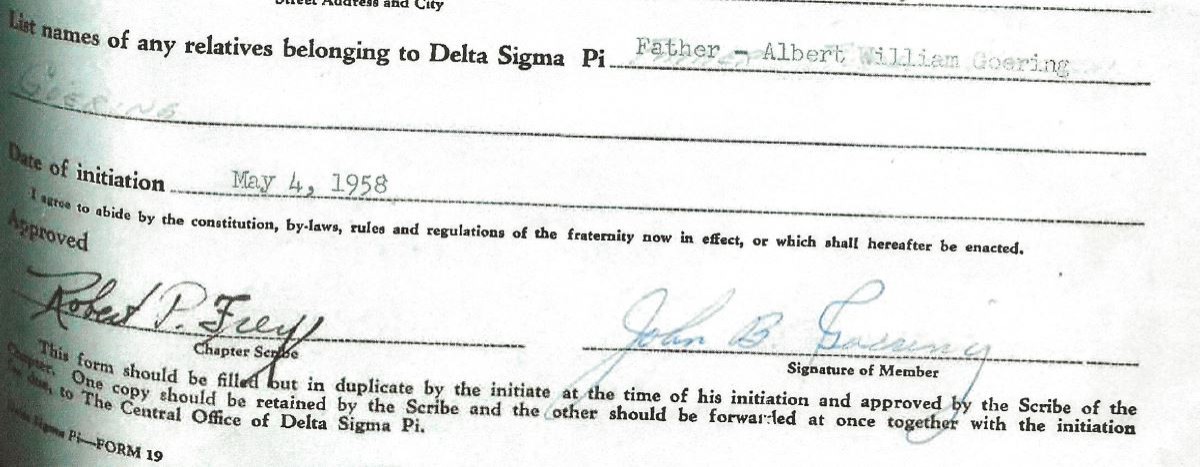 Presenting Delta Sigma Pi career achievement award