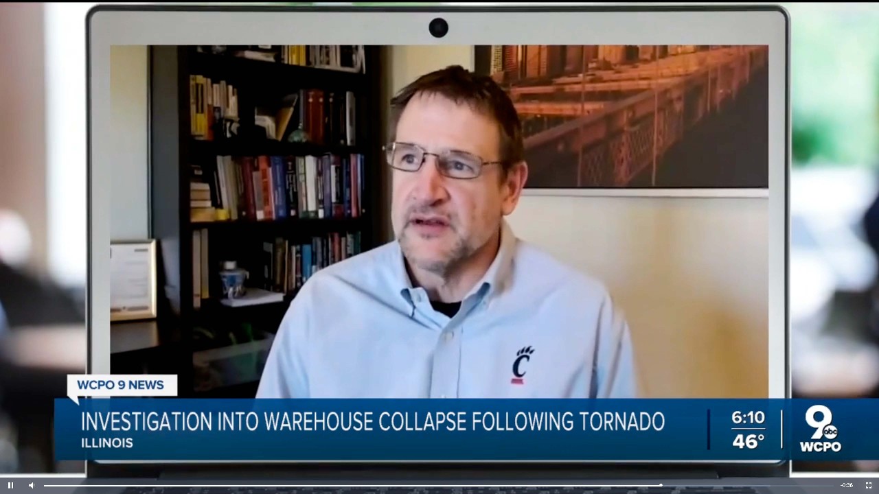 James Swanson talks over Zoom to WCPO.