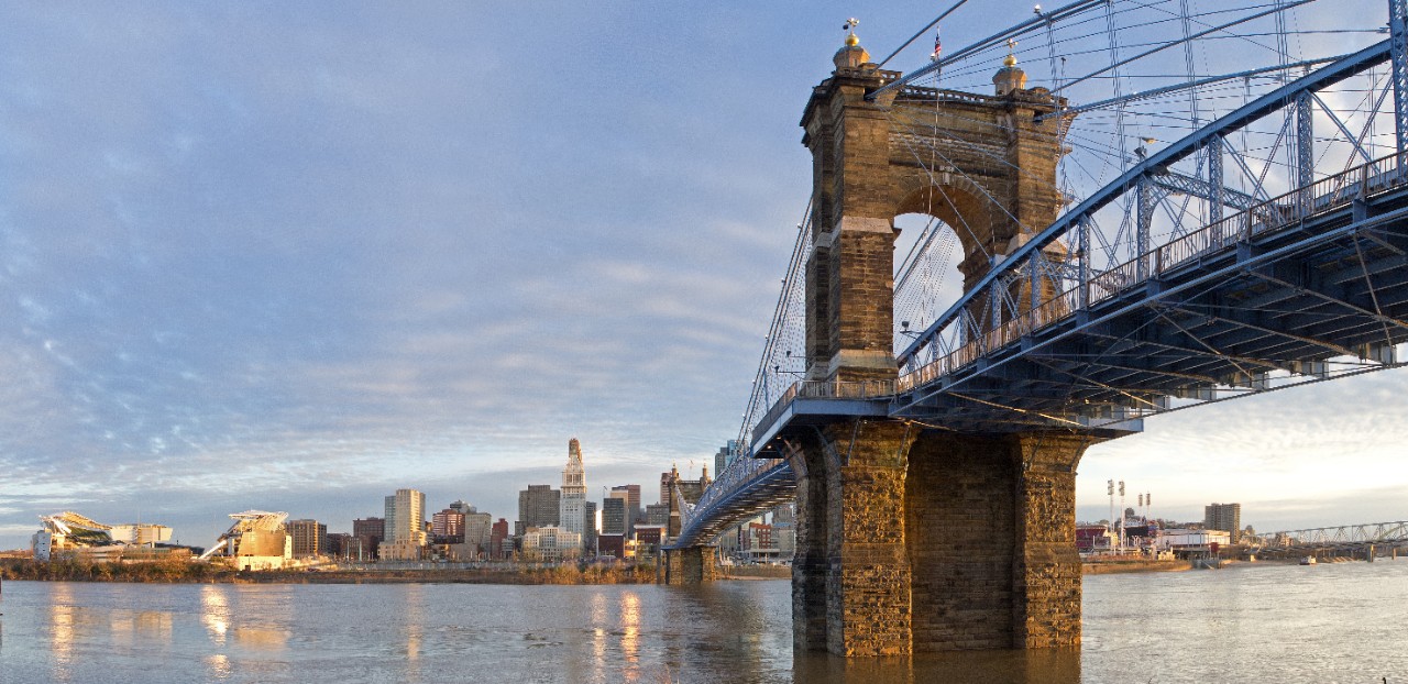 Downtown Cincinnati.