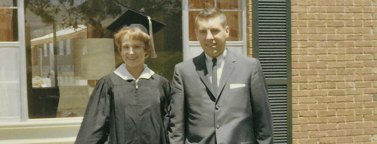 couple at graduation
