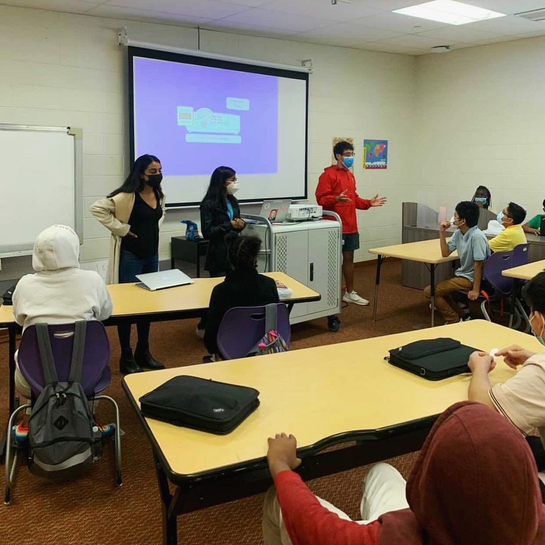 Adam Elzarka works with refugee students at a local high school.