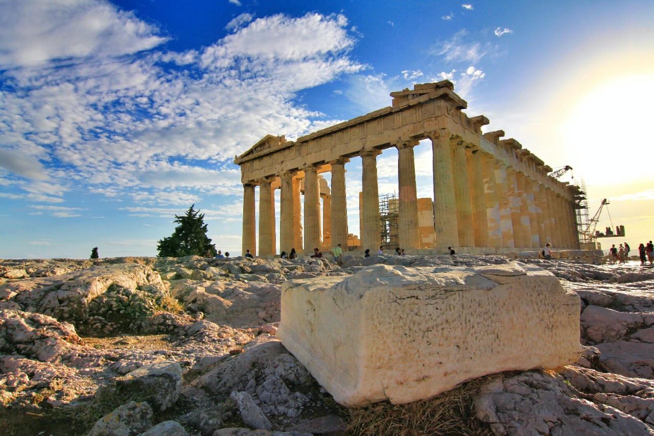 The Parthenon in Athens.