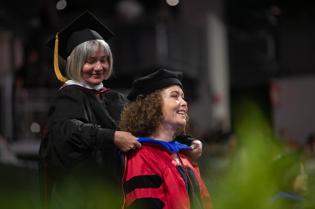 The University of Cincinnati Spring 2023 Doctoral Hooding and Master's Recognition Ceremony