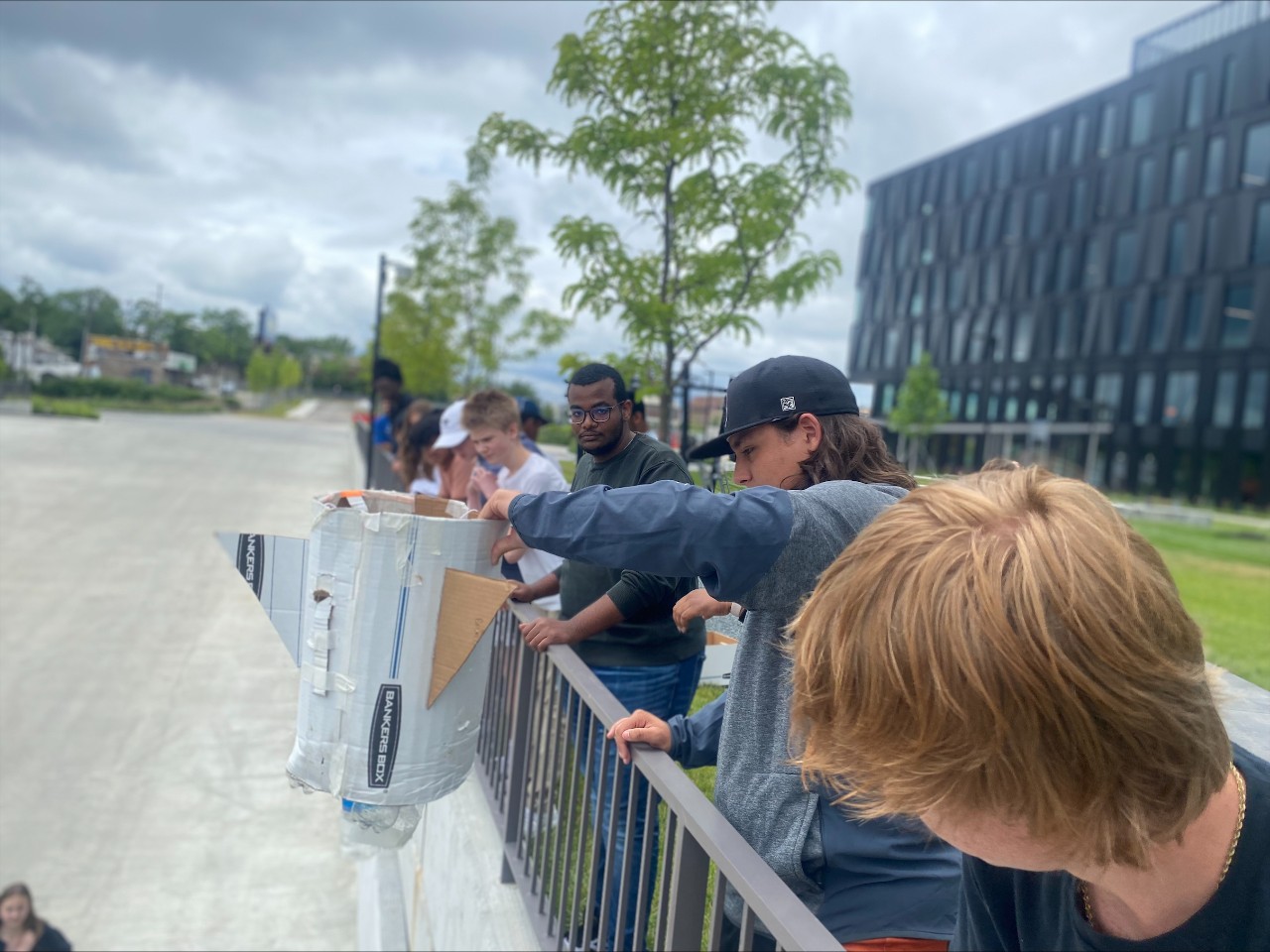 GE Engineering Camp students test their project