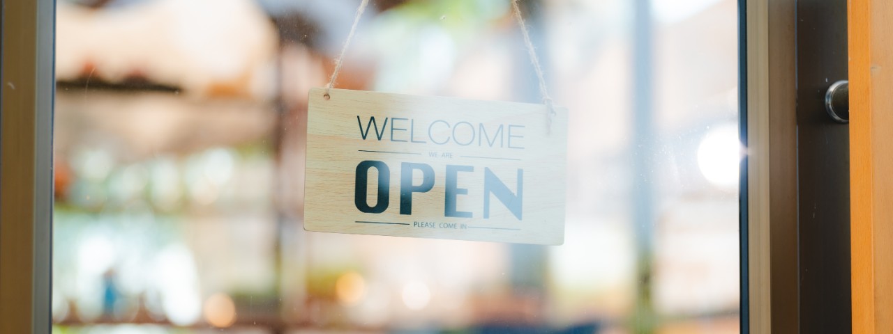 A stock image of a welcome sign.
