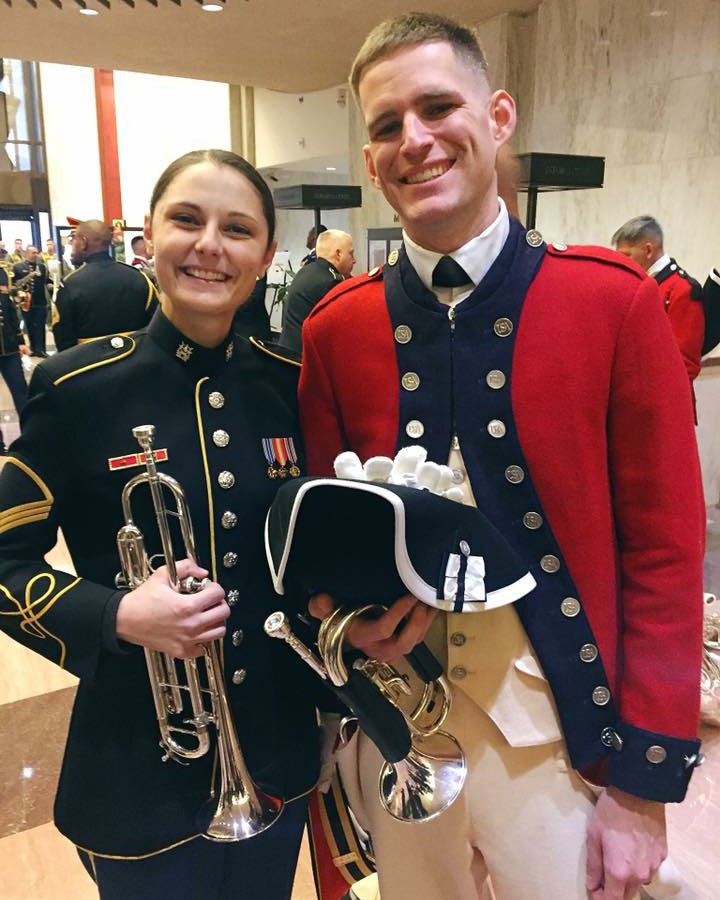 Adrienne Doctor and her husband, Barret, before a Presidential Inauguration parade. Photo/provided.