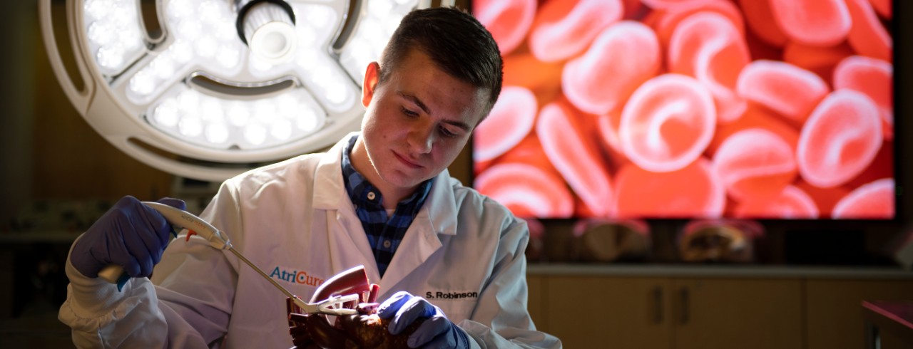 Atricure co-op student works with technology