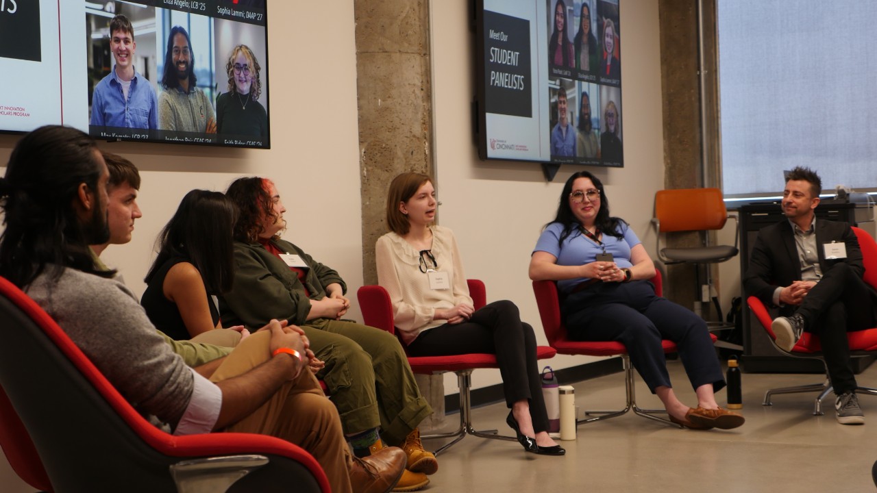 Next Innovation Scholars serve as panelists at the Gen-Z event.