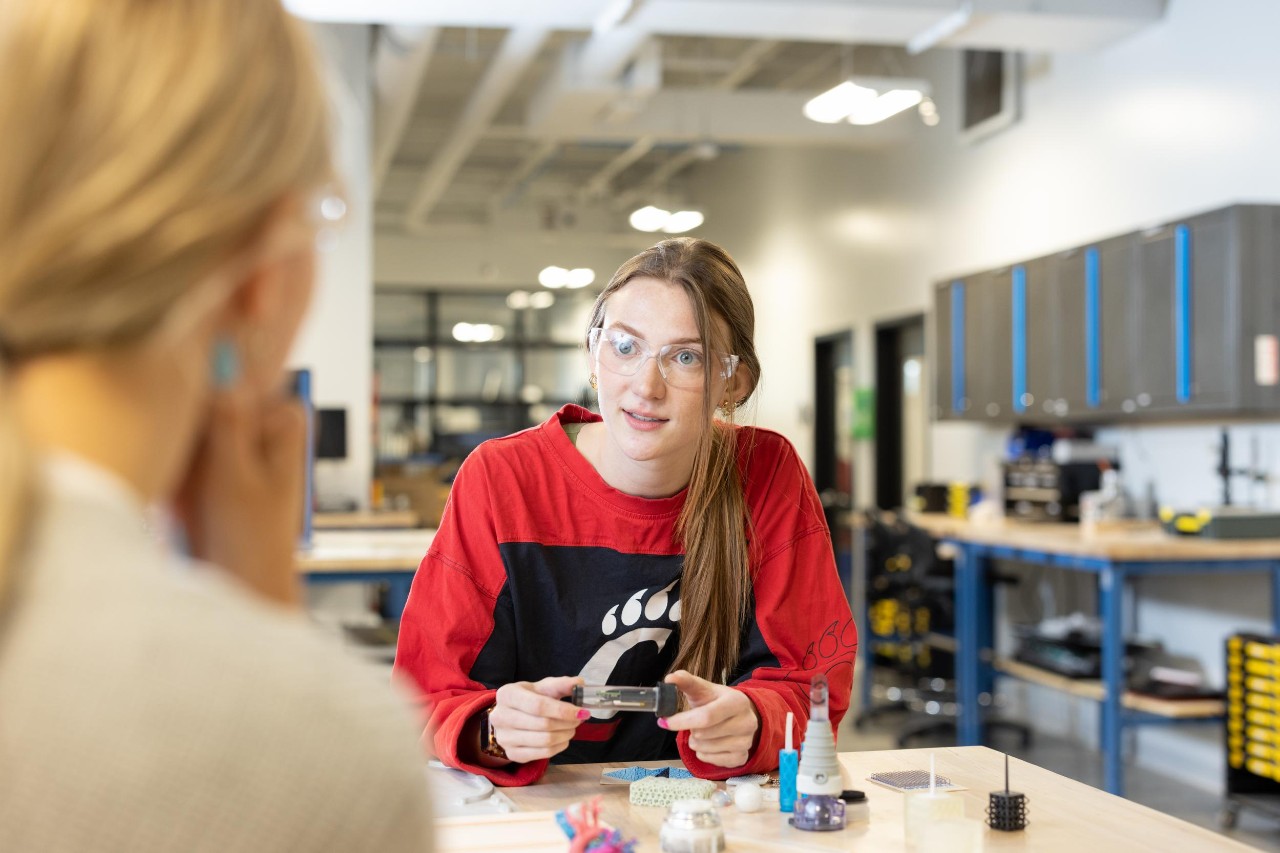 University of Cincinnati co-ops working at Kinetic Vision.