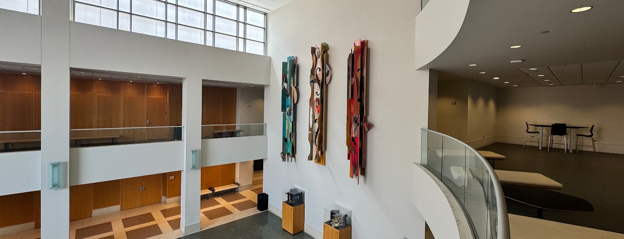 A photograph of the Atrium of CCM's Corbett Center on the campus of the University of Cincinnati. Photo/Curt Whitacre