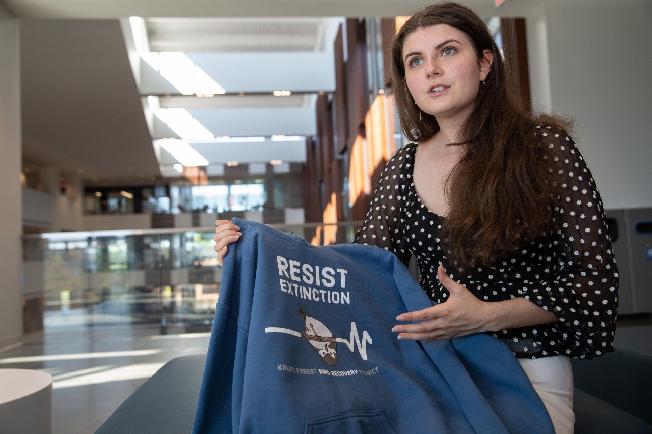 231003aMarcil058.CR2
Ella Marcil is making a documentary about researchers who are trying to save a Hawaiian bird from extinction.