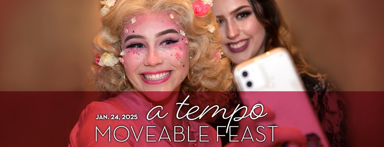Promo graphic for Moveable Feast 2025