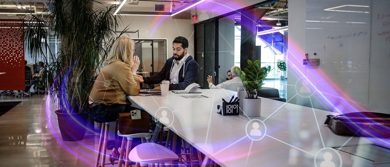 Photo inside the 1819 Innovation Hub.