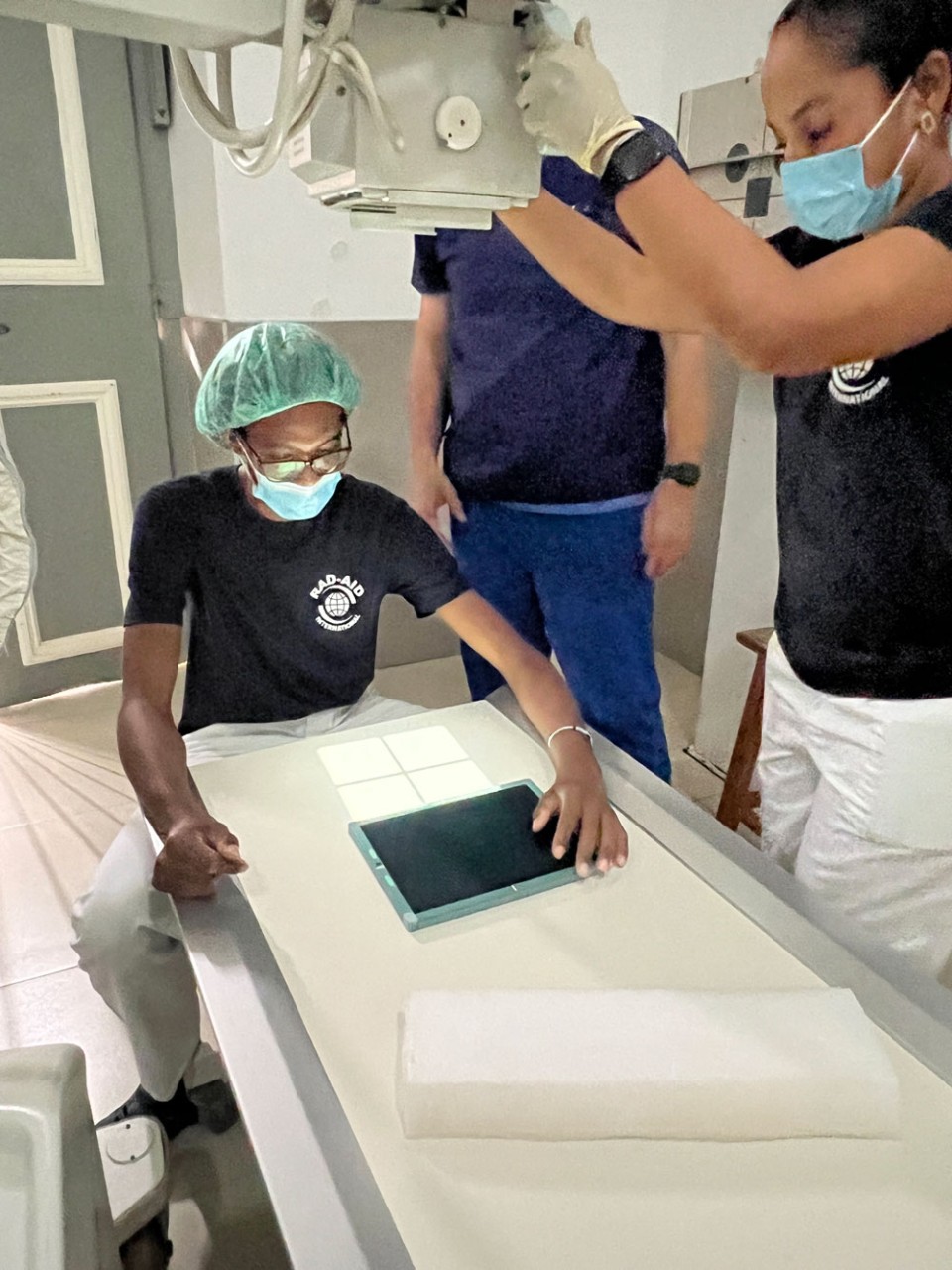 students working in radiology lab