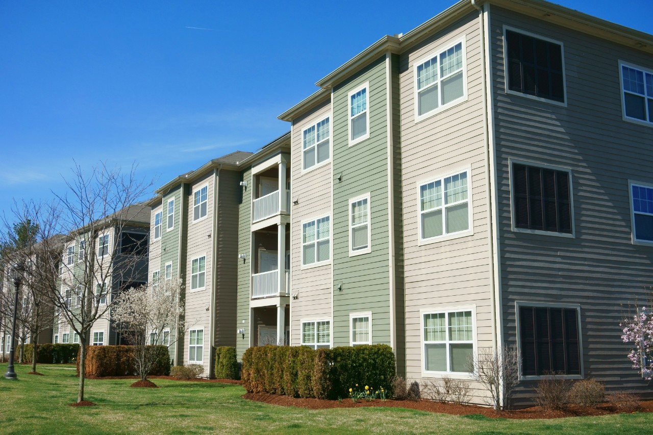 image of a suburban apartment complex