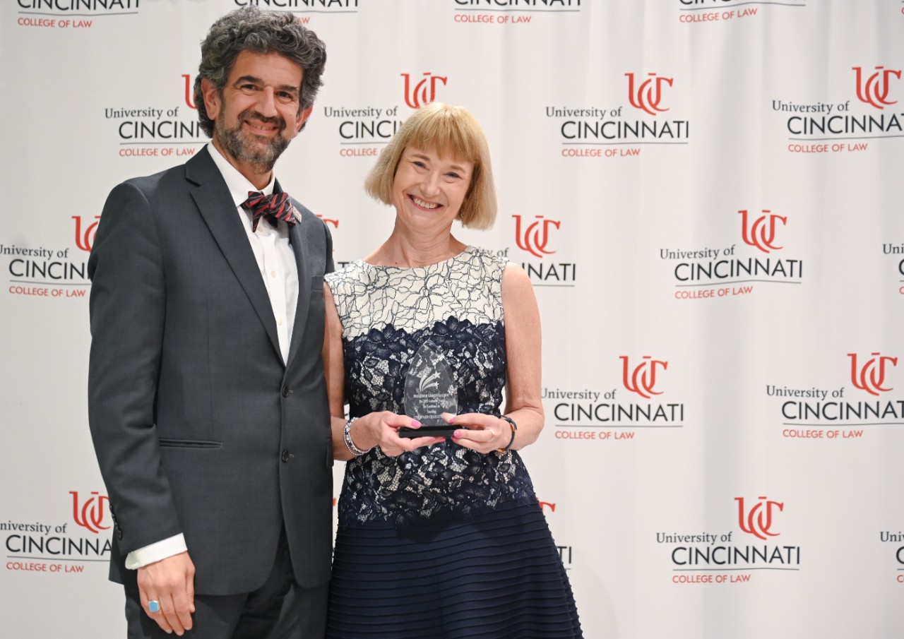 Dean Haider Hamoudi and Professor Kristin Kalsem